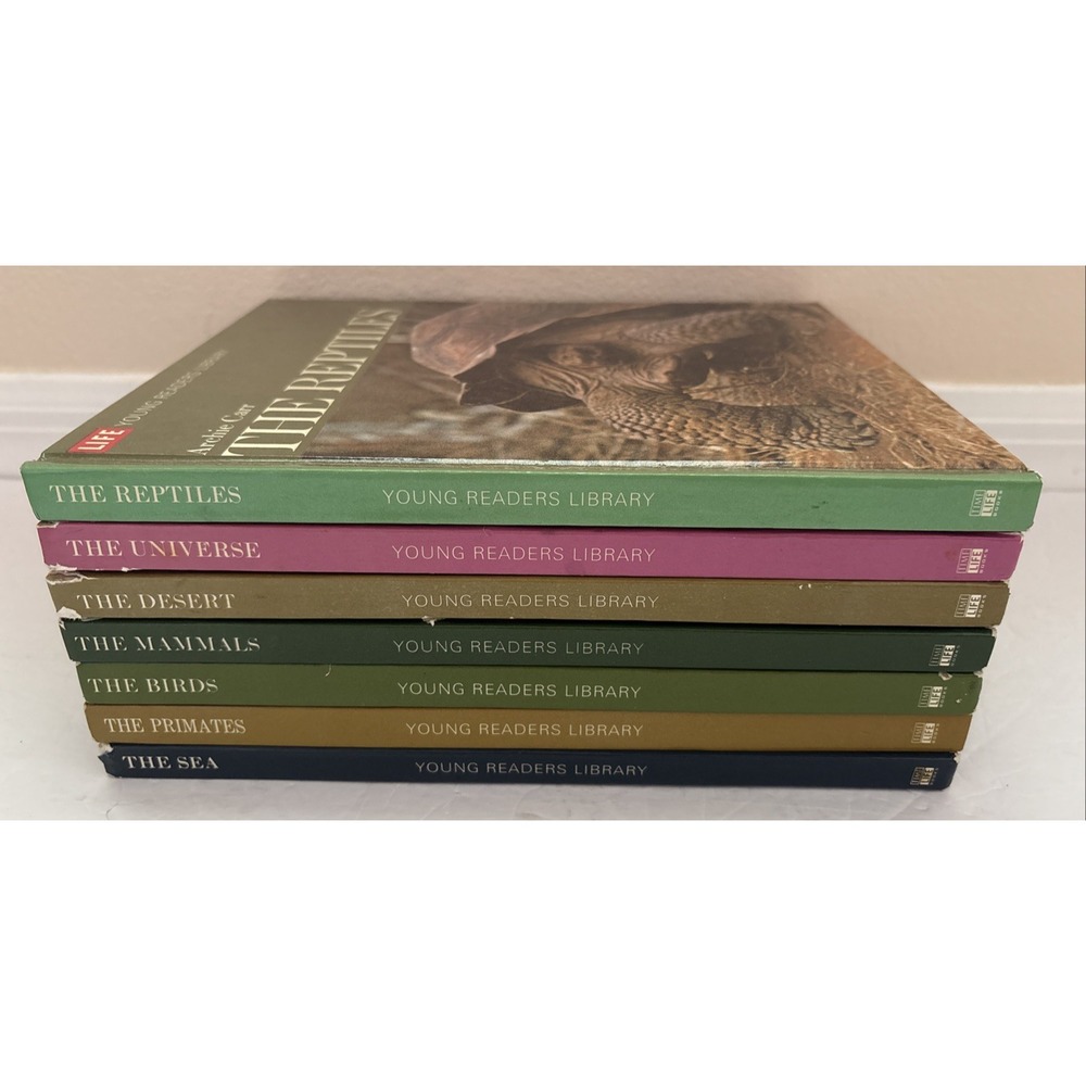 Vintage 1970 Time Life Young Readers Library Books  Lot of 7 Homeschool Set HC